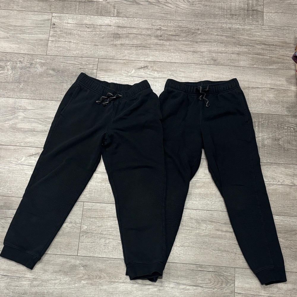 Cat & Jack Black Jogger Pants Bundle - 2 pair size 8/10